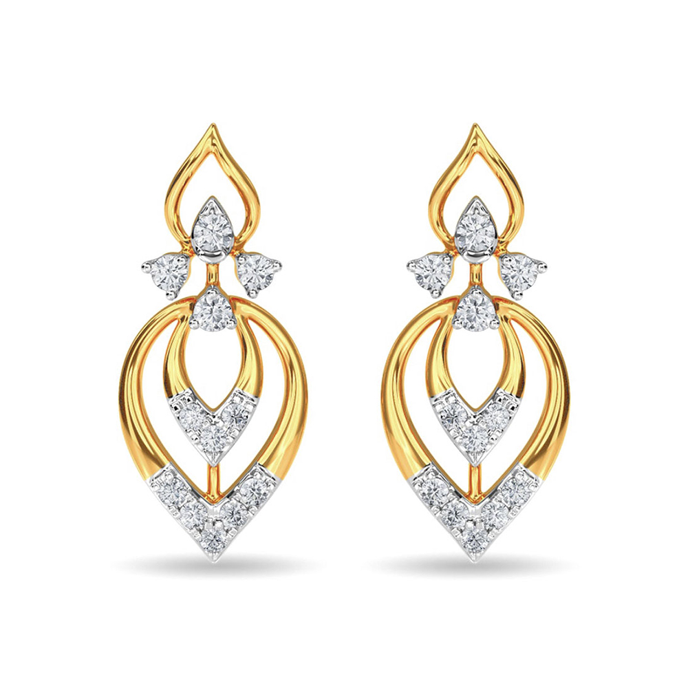 Diamond Stud Eulla Earring Rose Gold