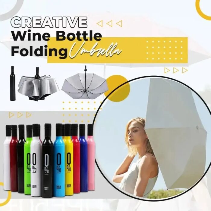 Vinrella umbrella in a bottle folding For UV protect colours with a bottle cover