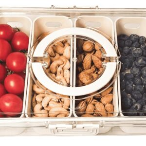 Snack Box with Compartments and Lid