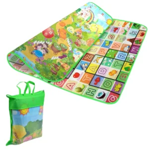 KIDS CRAWLING 2 SIDE PLAY MAT EDUCATIONAL GAME SOFT FOAM PICNIC CARPET