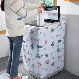 Floral Waterproof Washing Machine Cover (Top Load)